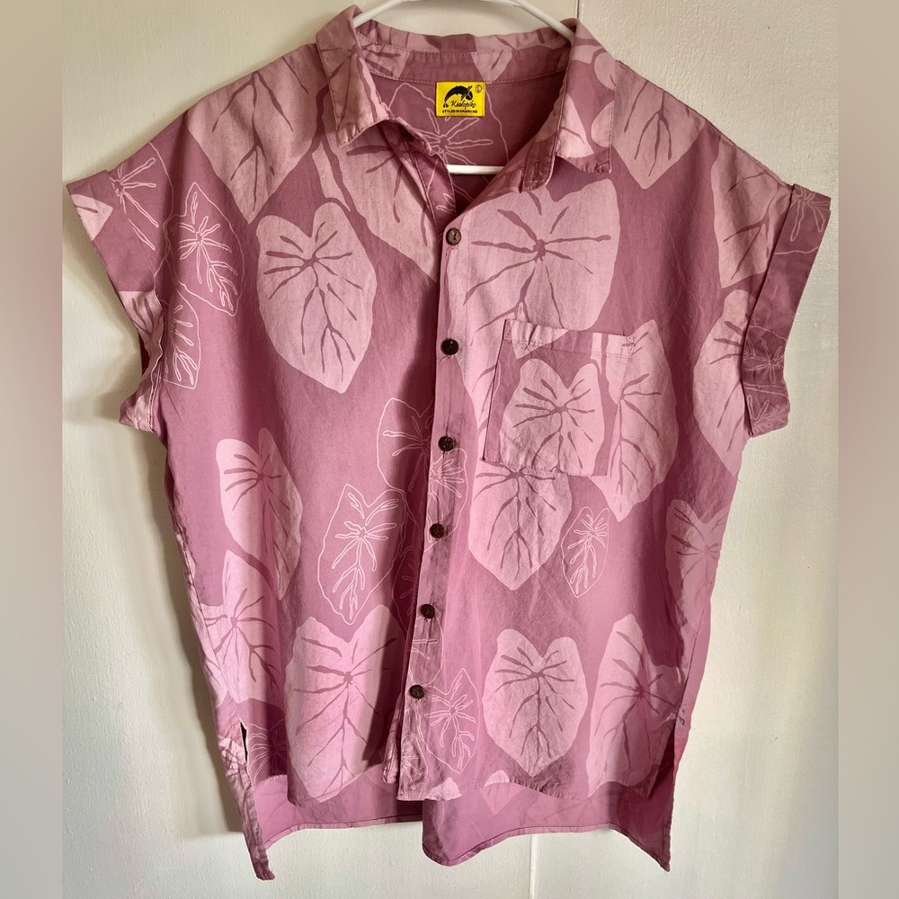 Kealopiko women aloha shirt - L